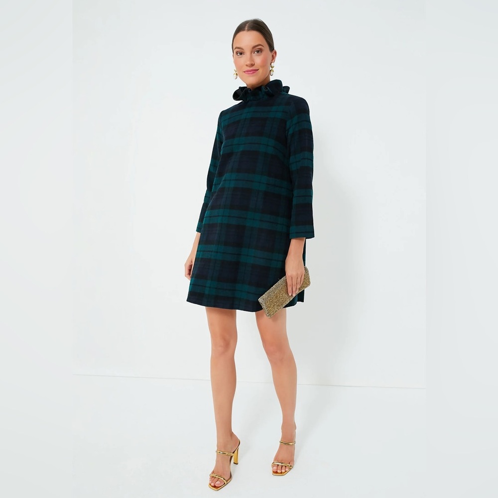 Tuckernuck Daphne Blackwatch Plaid Christmas Dress